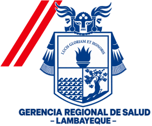 Emblema heráldico azul y rojo de Lambayeque