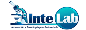 Logo de Microscopio InteLab con Eslogan